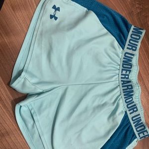 Underarmour teal junior shorts